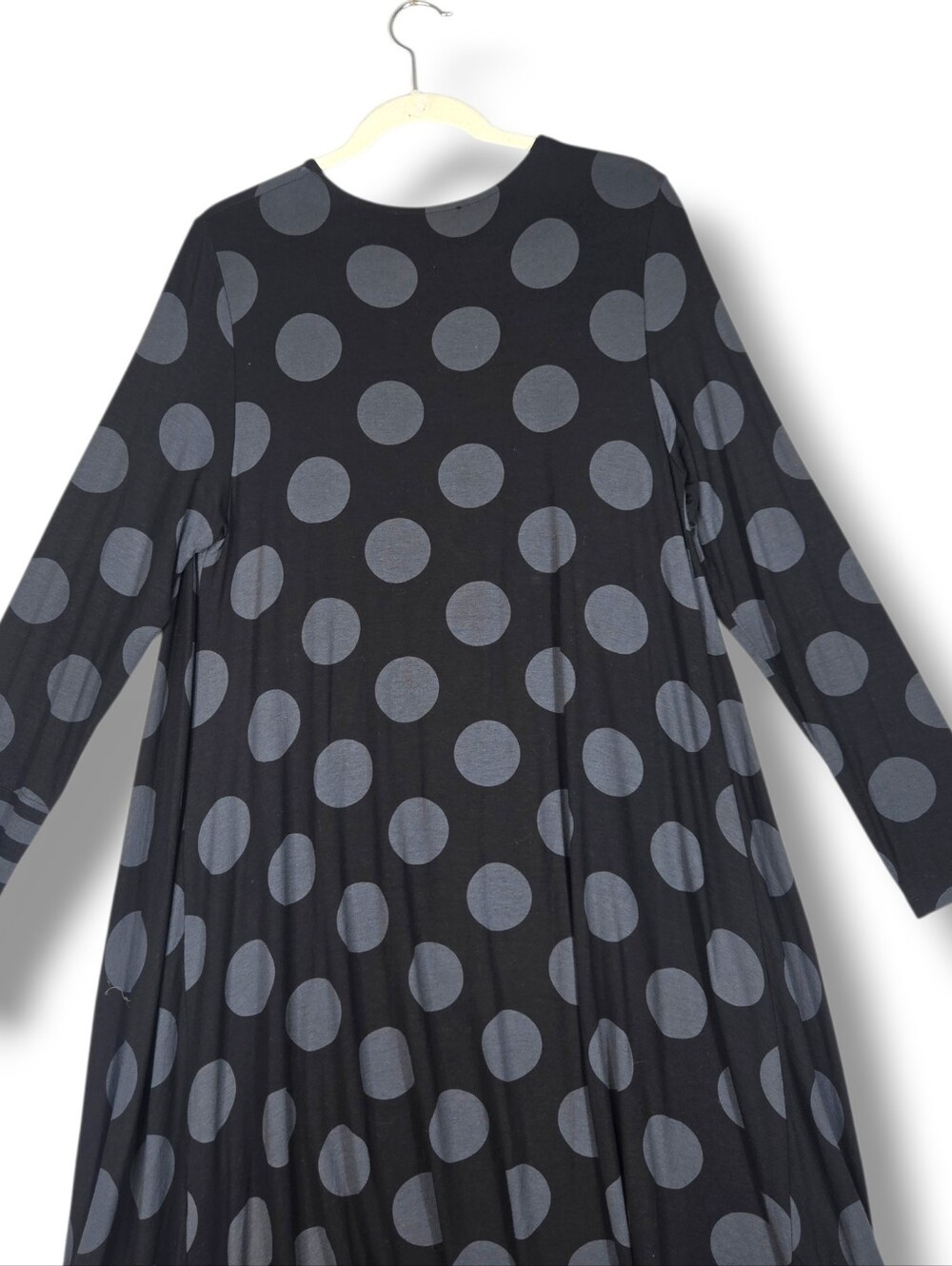 Alembika Dot Hi Lo Black Grey Tunic Top Size 3 10 / 12 - Picture 12 of 16